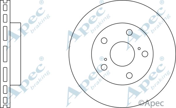 APEC BRAKING stabdžių diskas DSK674